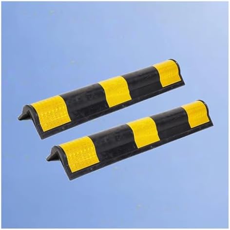 Rubber Corner Protectors, Car Parking Protector, Rubber Wall Corner Guard, Garage Wall L-Shaped, Garage Parking Lot Warehouse Yellow Safety Belts
