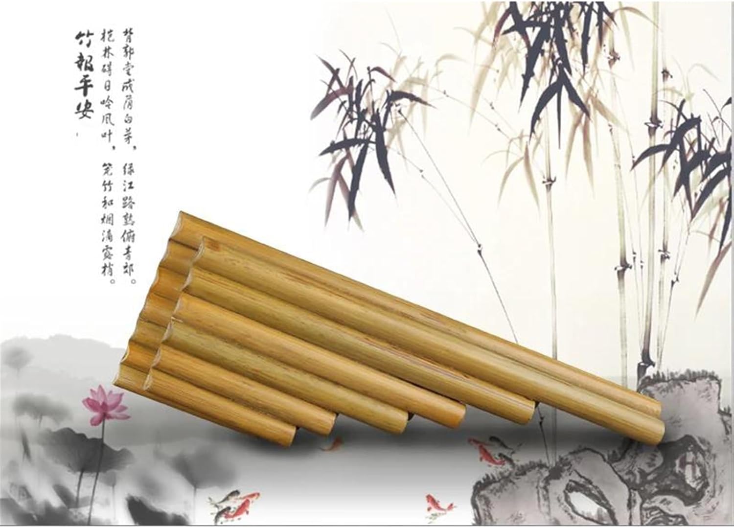 13 Pipes Pan Flute G Key Folk Musical Instruments Original Colour Flute Pan Woodwind Instrument Handmade Pan Pipes