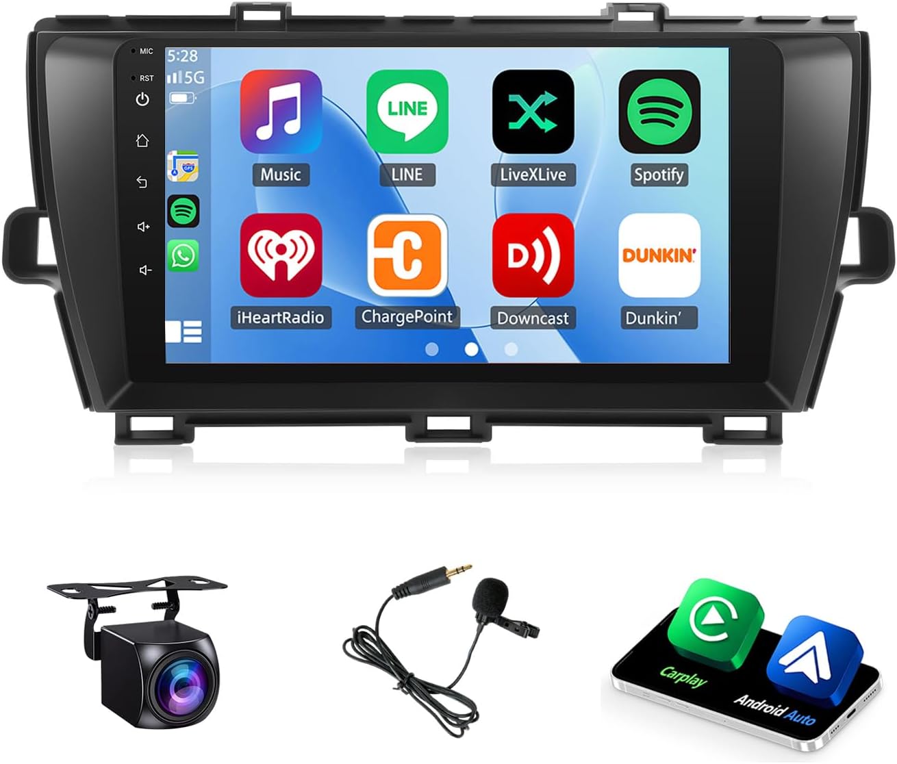 Android 15 Car Stereo Radio for Toyota Prius 2010-2015,9