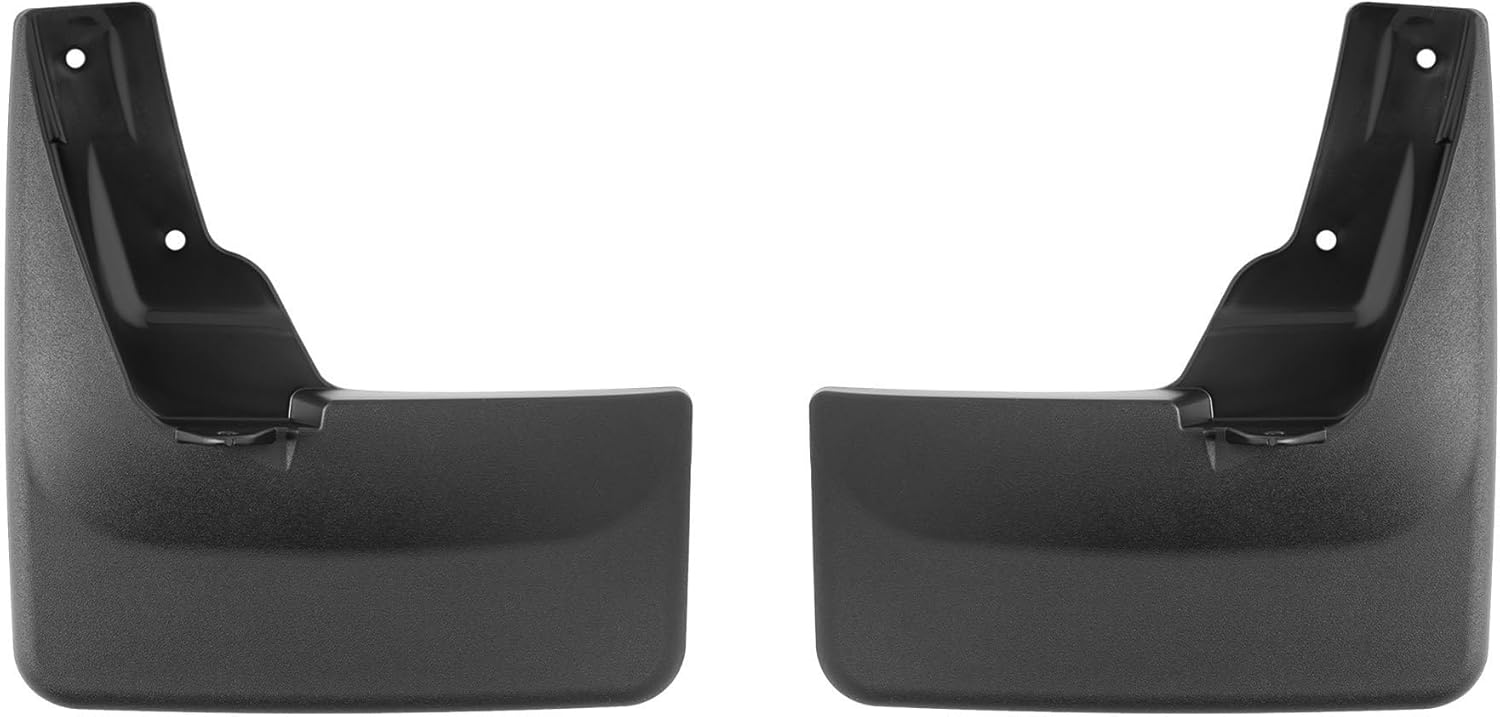 WeatherTech Custom No Drill Splash Guard MudFlaps for Toyota Tundra, Tundra Hybrid, Front Pair (110154), Black