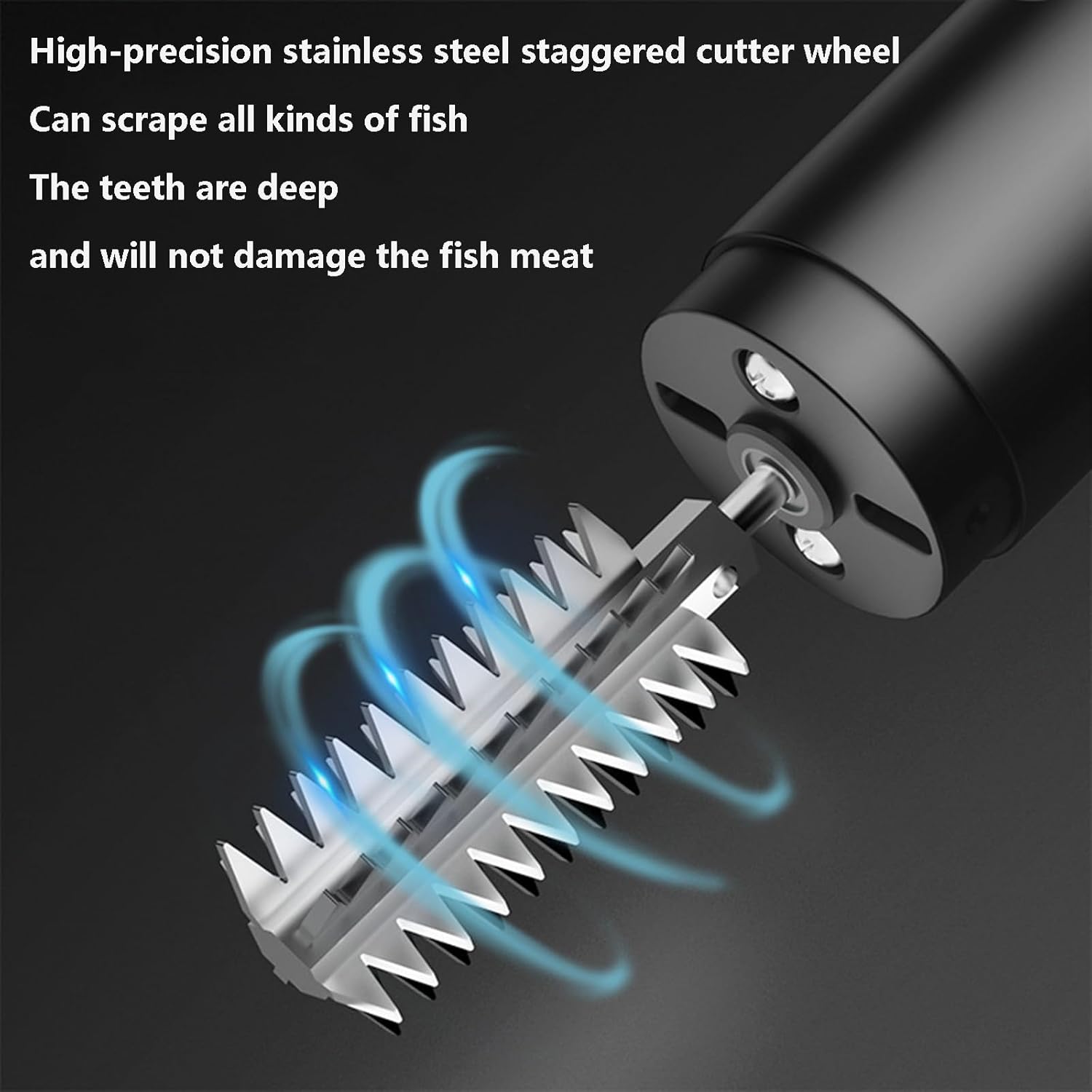 Fish Scaler Remover No Mess Electric Drum Fish Scaler Machine Rechargeable Scale Scraper for Chef And Home Cooks Fish Cleaning Tools for Scraping Fish Scale, Chargeable