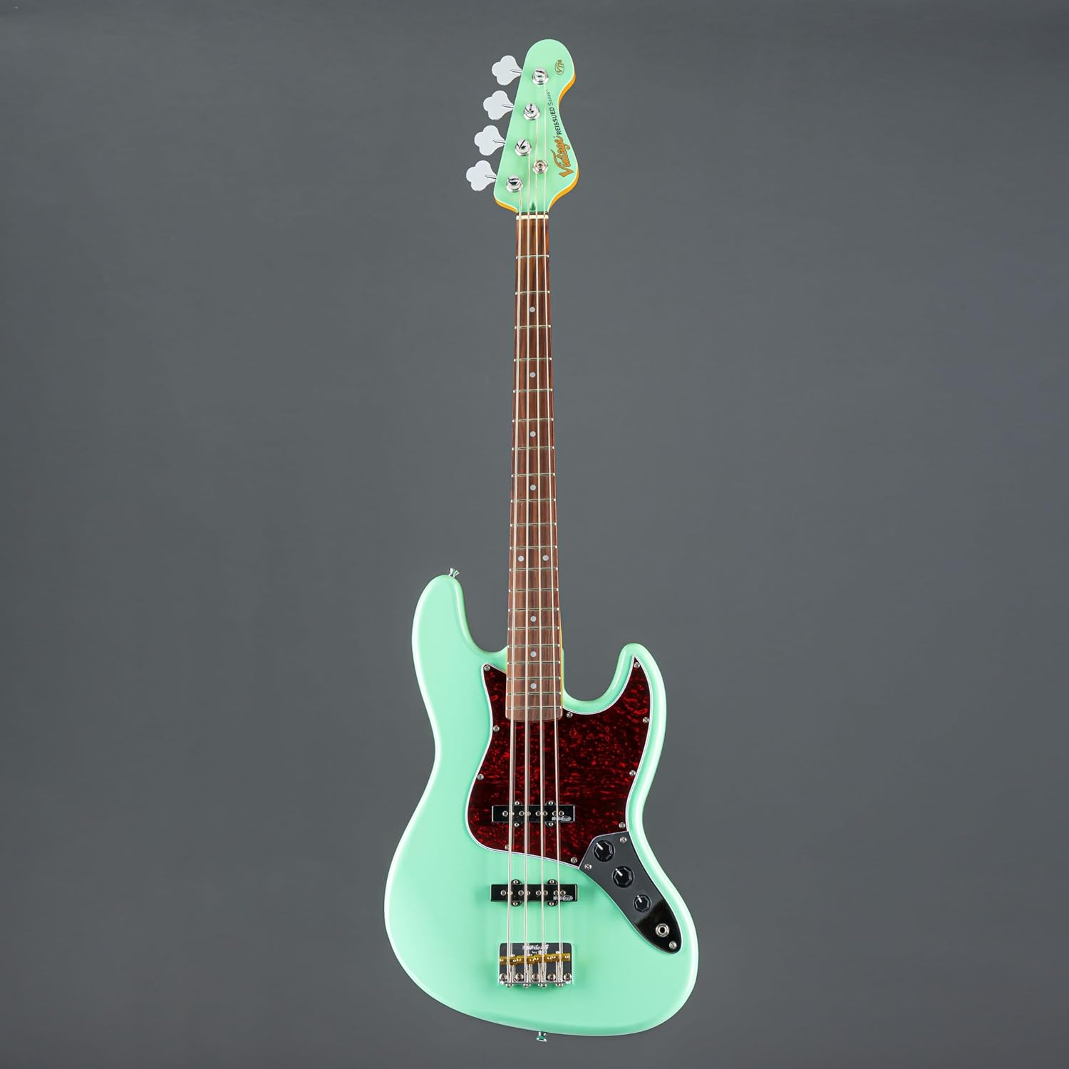 VINTAGE Electric Bass, Green (VJ74VG)