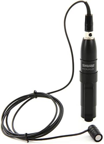 Shure Microflex MX184 Supercardioid Lavalier Microphone - Condenser Mic with TQG / TA4F Connector Wireless Bodypack Transmitters