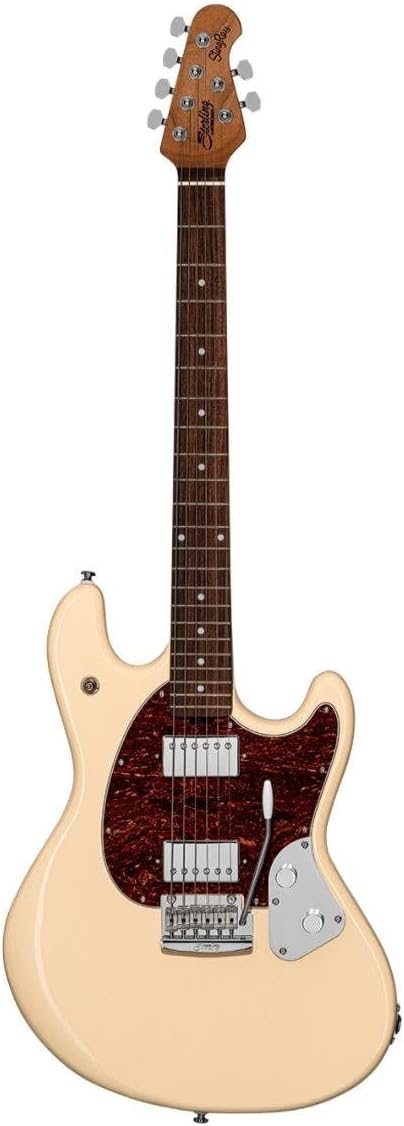 Sterling by Music Man 6 String Solid-Body Electric Guitar, Right, Buttermilk (SR50-BM-R2)