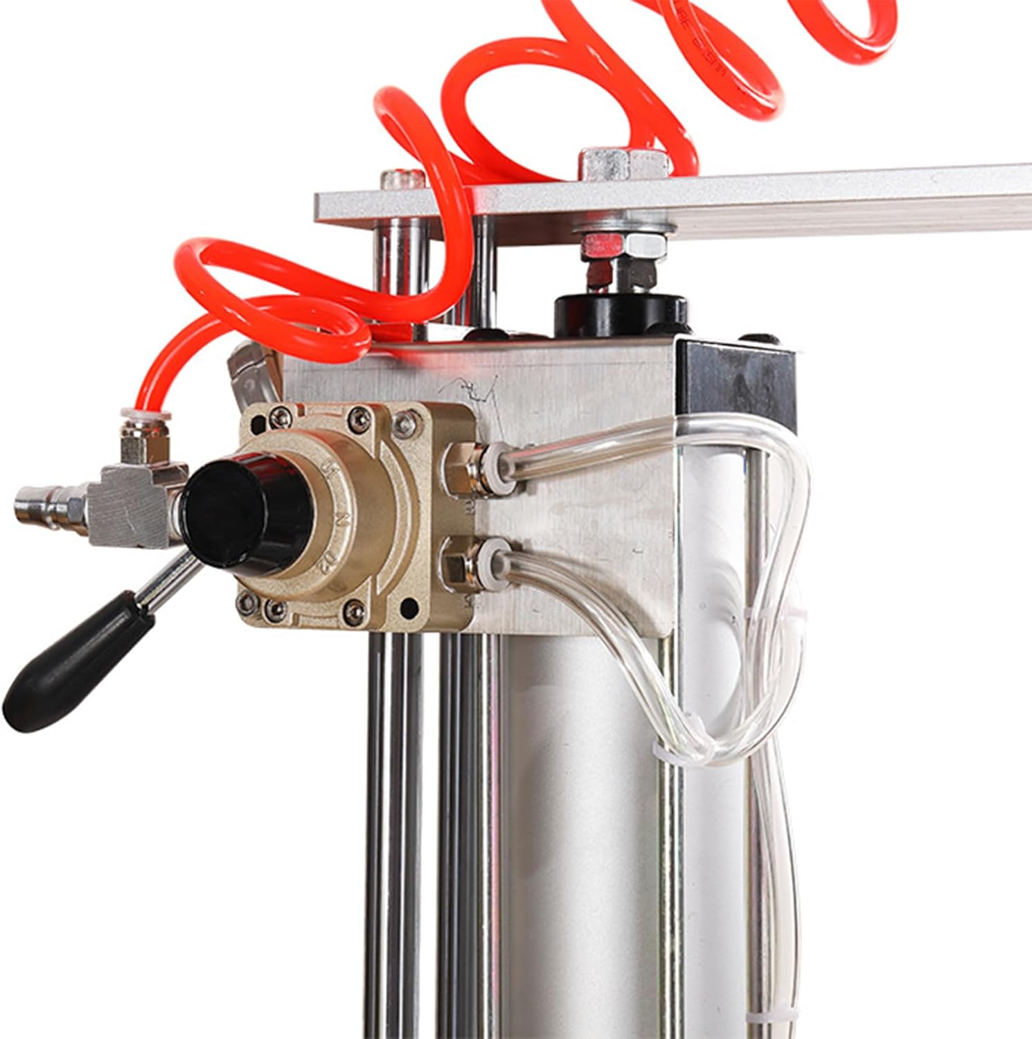 100 Gallon 200L Pneumatic Paint Mixer Semi-Automatic Agitator, 1HP Paint Stirring Machine for Mixing Viscous Liquid Ink Dye Coating