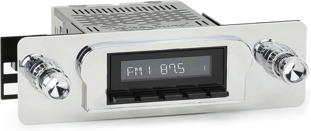 RetroRadio Compatible with 1960-61 Ford Fairlane Features Include Bluetooth, USB, AM/FM HB-M2-122-04P-74PF2