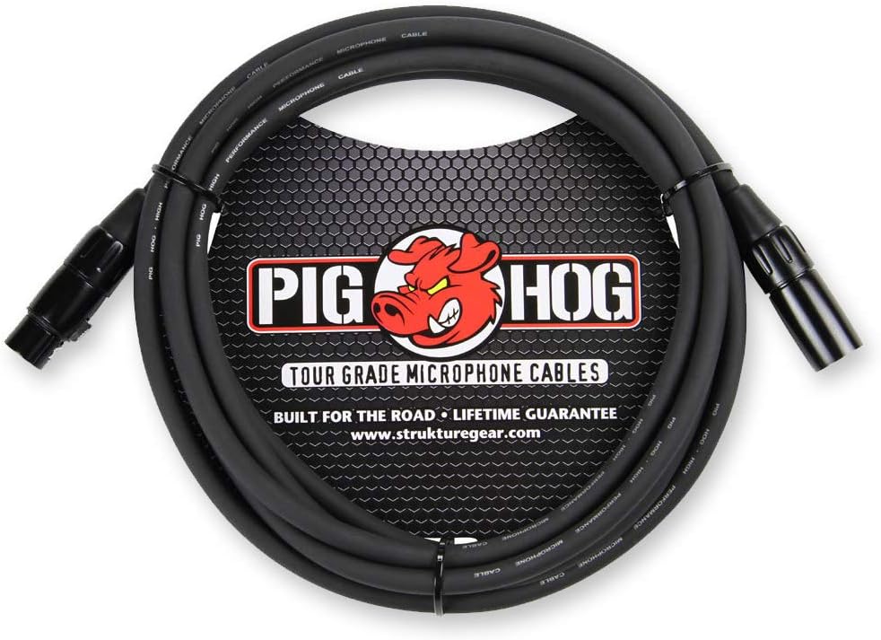 Pig Hog XLR 15 Foot 6 Pack Tour Grade Microphone Cables