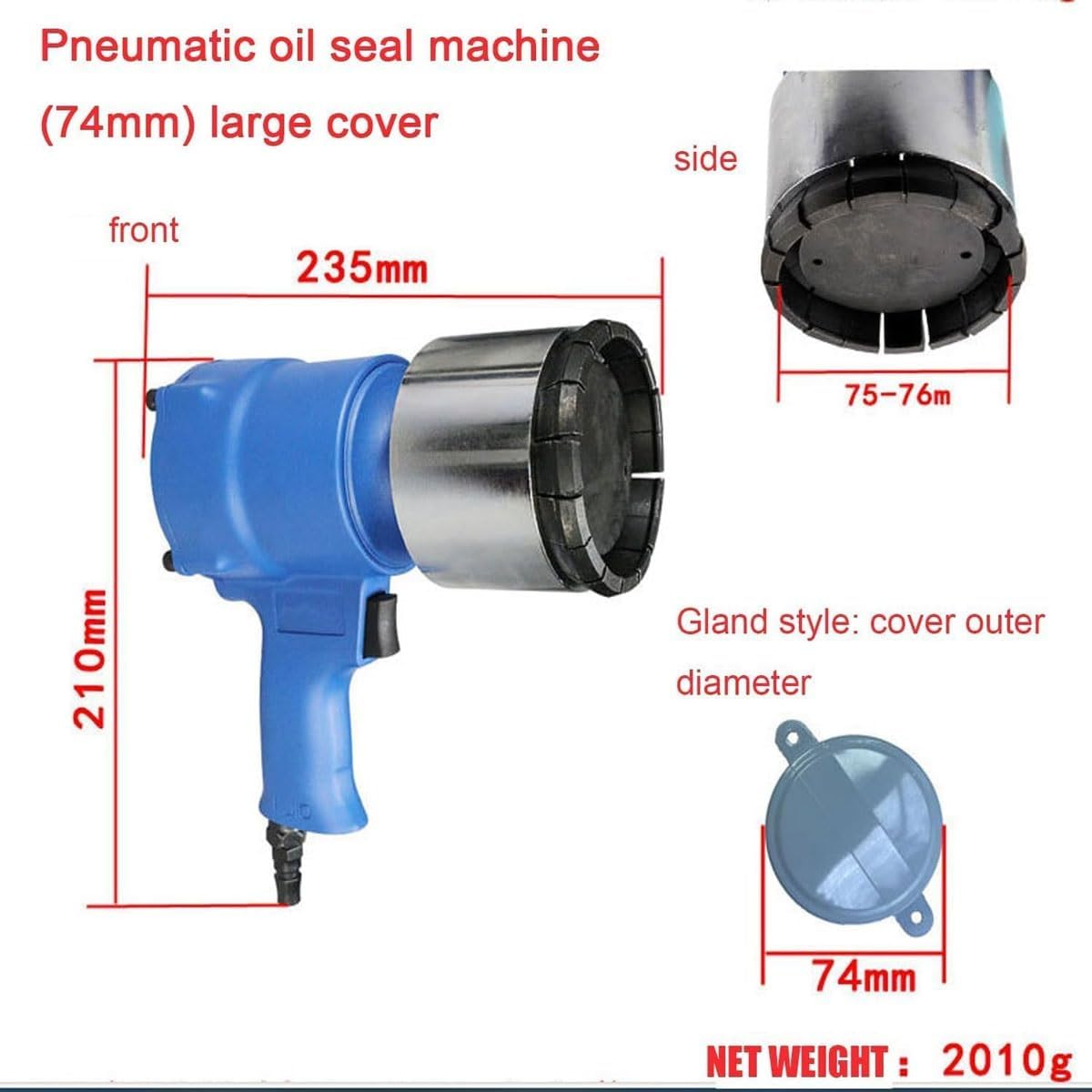 200L Pneumatic Oil Drum Sealing Machine,Oil Drum Capping Machine,Pneumatic Oil Barrel Crimper Sealer, Maximum Pulling Force 1300Lbs, Air Intake 1/4 Inch, for Caps, Barrels,Paints, Chemicals(39mm)