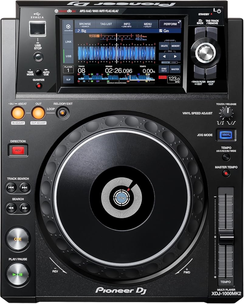 Pioneer DJ XDJ-1000MK2 DJ Deck with Touch Screen