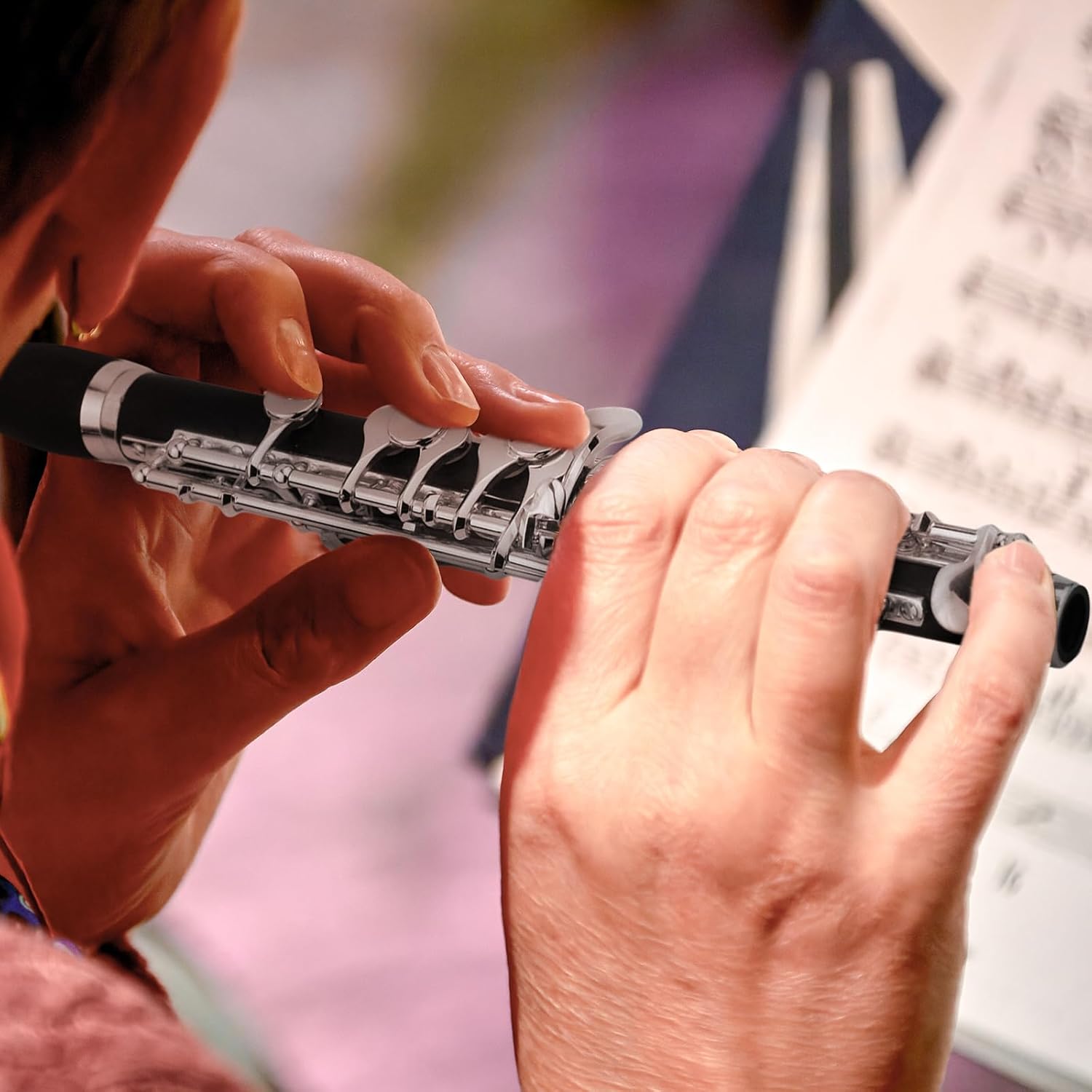 Segolike 1Set Piccolo Flute Instruments W/Wood Case Cleaning Cloth Screwdriver