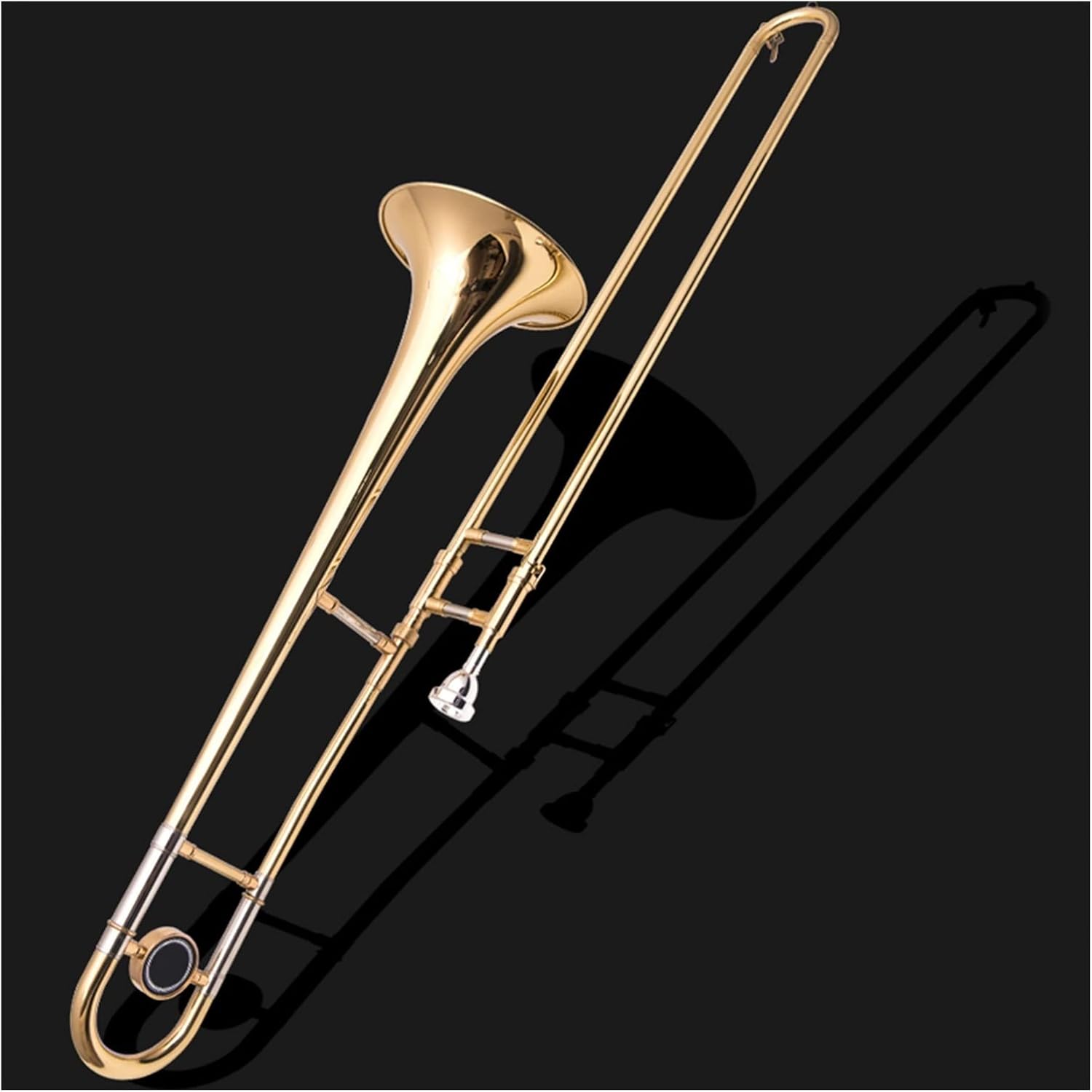 TSTS Professional B Flat Tenor Trombone Musical Instrument Suitable for Beginners to Perform Bands Beginner Trombone (Color : Midrange)