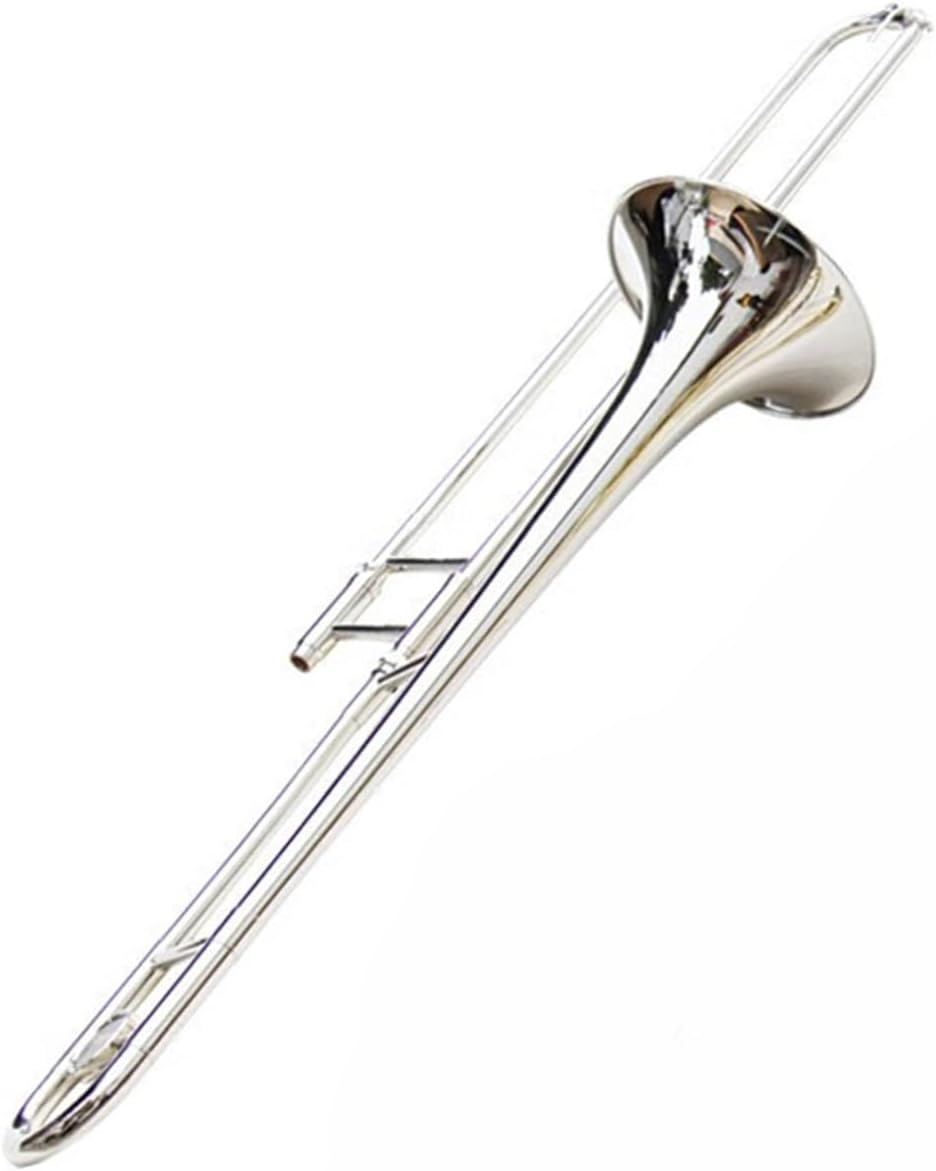 Professionals euphonium Alto Trombone B Flat Wind Instrument Lacquered Gold Brass Tube Silver(Silver)