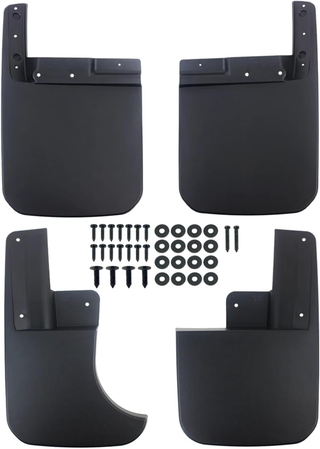 Car Front Rear Splash Guards Fender Protector Exterior Parts Compatible with Jeep Gladiator 2020 Mud Flaps Mudguards