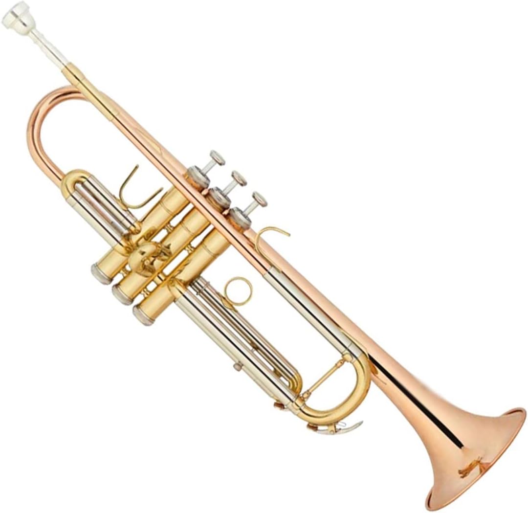Elegant Design Standard Trumpet Musical Instruments Tri-Color Trend Contrasting Color Brass Instrument Professionals Professional Trumpet
