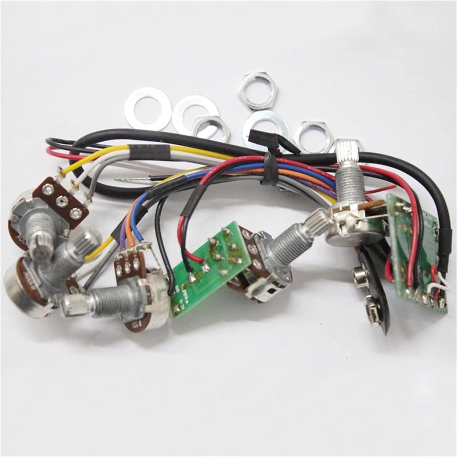 KESHUO Electric Guitar Wiring Harness Electric Bass Line Band Equalizer and Treble Balance Control and Master Volume