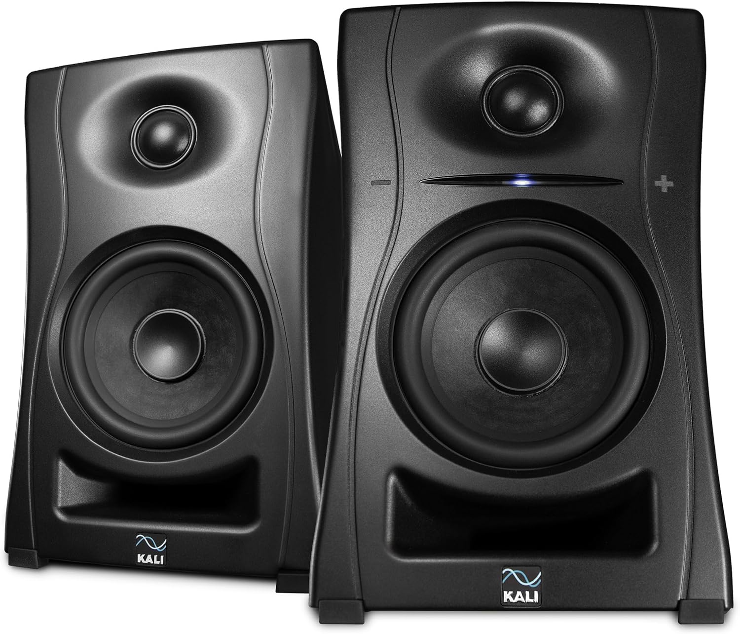 KALI AUDIO LP-UNF 4” Ultra Nearfield Powered Monitor System w/Bluetooth - Boundary Compensation EQ Settings - for Mixing, Recording, Audio Production - USB-C, TRS, RCA Inputs Black (Pair)