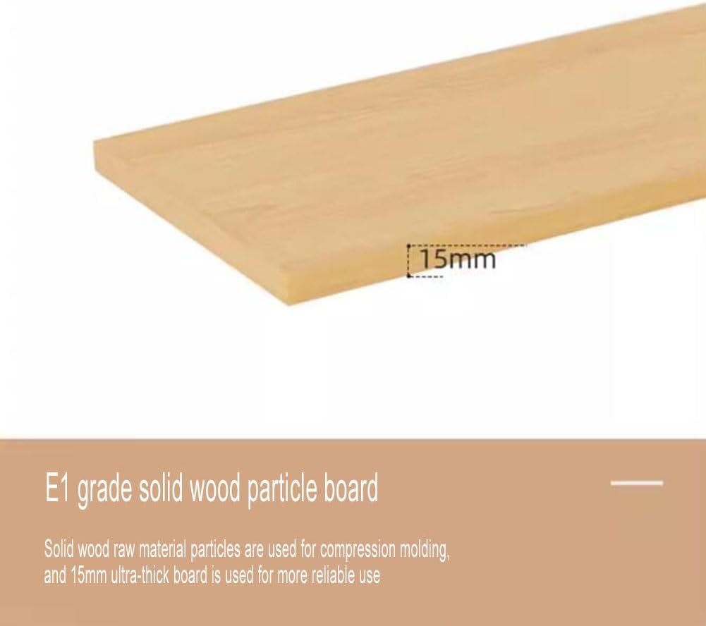 Wall Shelves Floating Shelves Industrial Pipe Shelf, Wall Mount Shelf Metal Hung Bracket Bookshelf Diy Storage Room Kitchen Shelves Punch Free Installation (Color : Natural, Size : 80X20X75Cm)