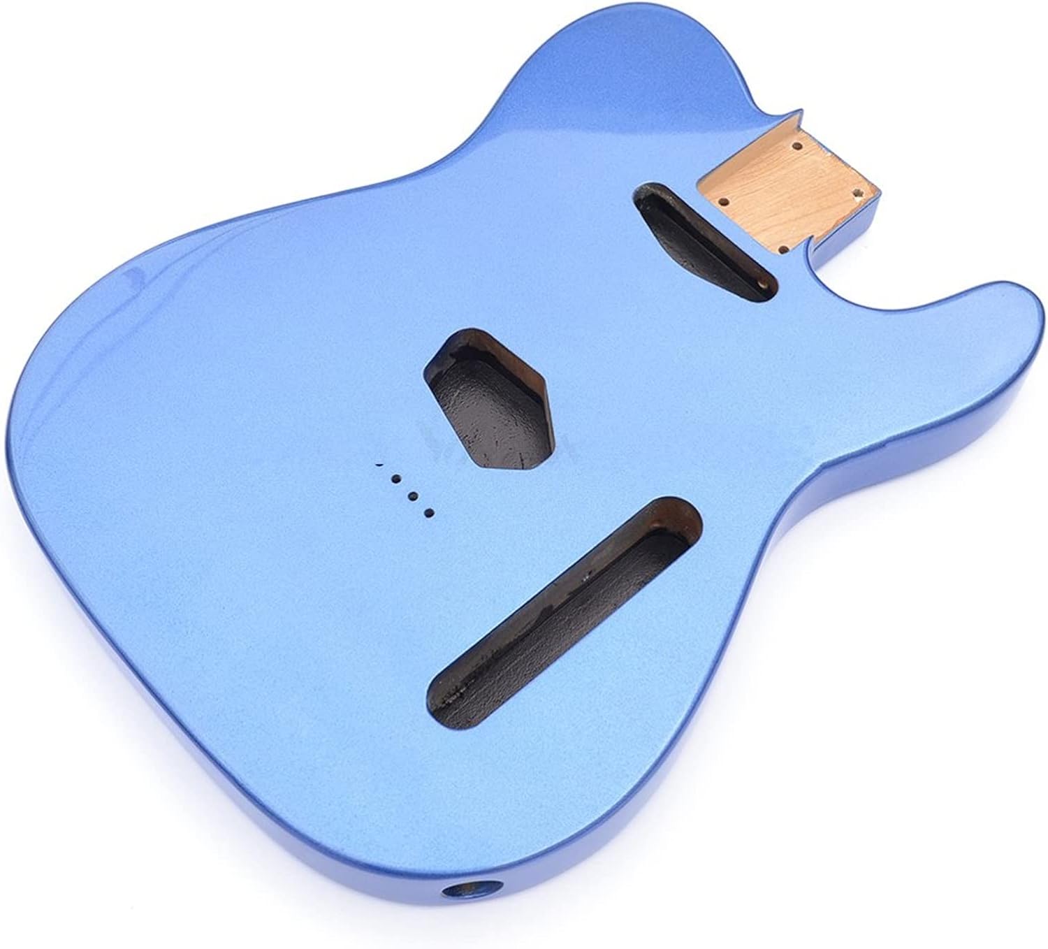 FLFL Alder Wood Guitar Body Dark Blue Electric Guitar Body Finished for TL Guitar Kits Parts Unfinished Guitar Kit