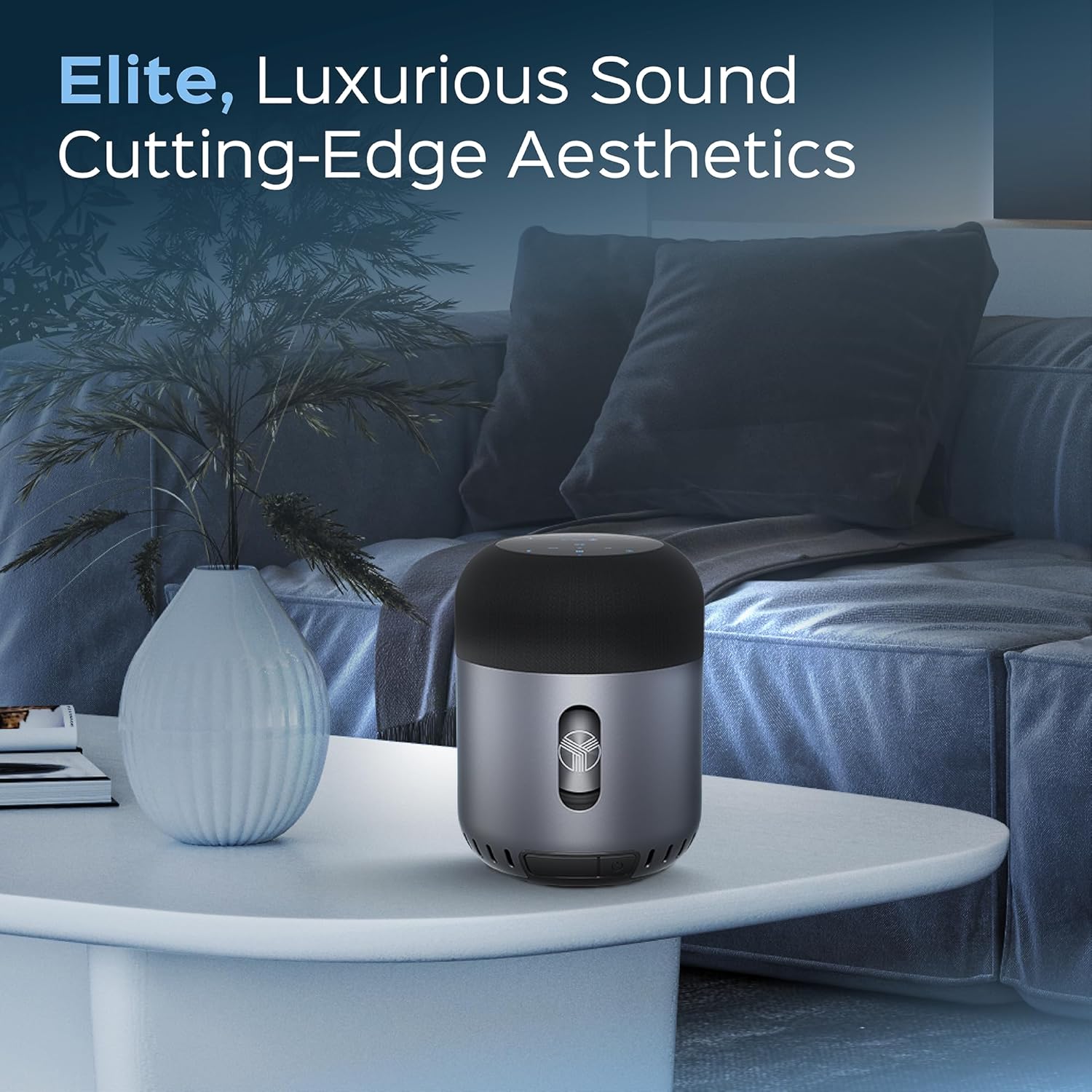 TREBLAB HD-360 Pro - Ultra High-Tech Bluetooth Speaker with 360° Surround Sound, 90W High-Powered 5-Driver System w/Subwoofer & 8 Bass Radiators, Portable Wireless Speaker for Home, Party, Outdoor