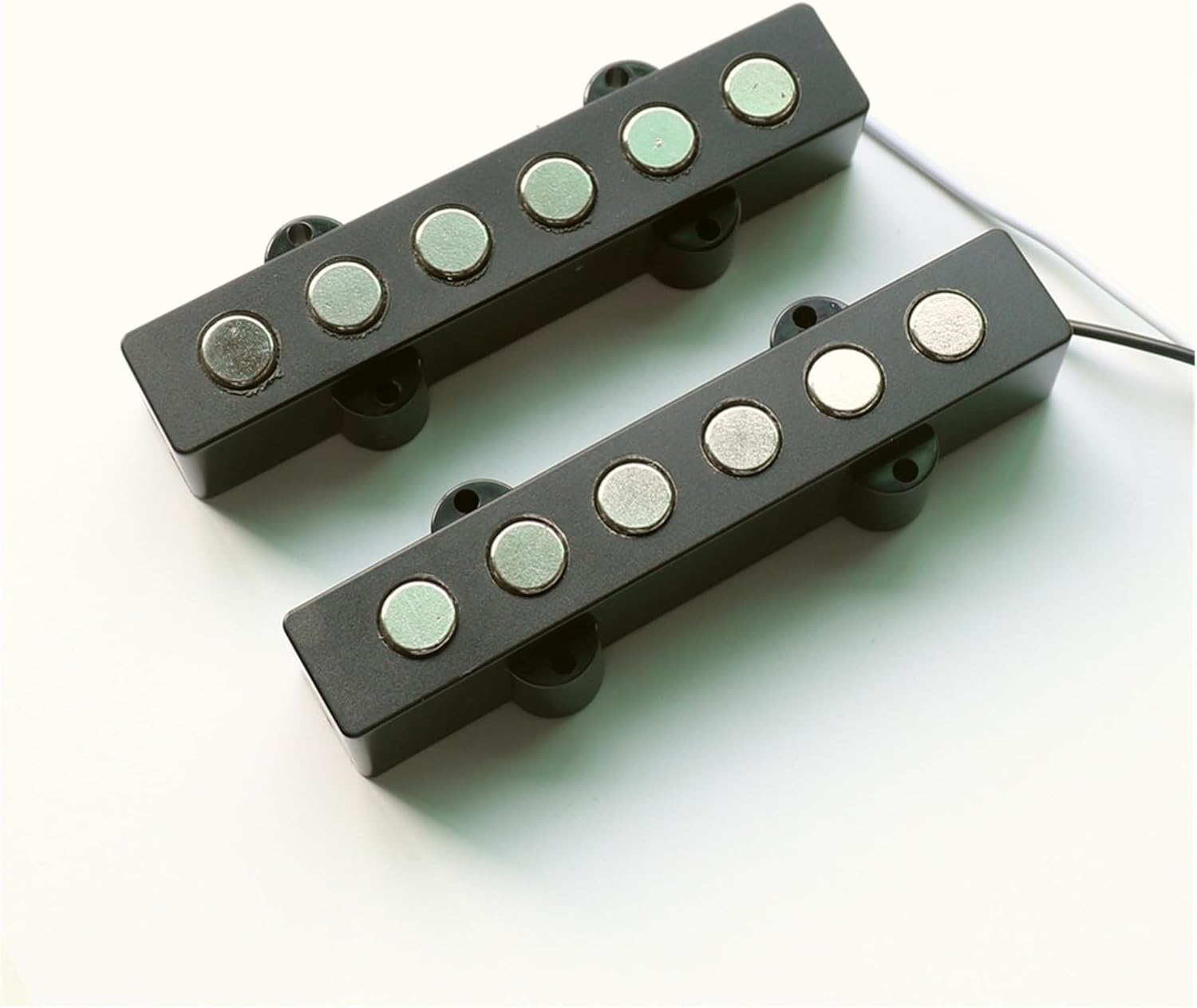 Ceramic Magnet 6 String Bass Guitar Pickups with 9mm Big Pole Piece Pickups Set Electric Guitar Pickups Set