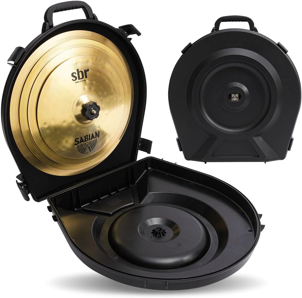 GORPANIX Cymbal Case With Foam Durable Cymbal Hard Cases, Fits Up to 10 * 21