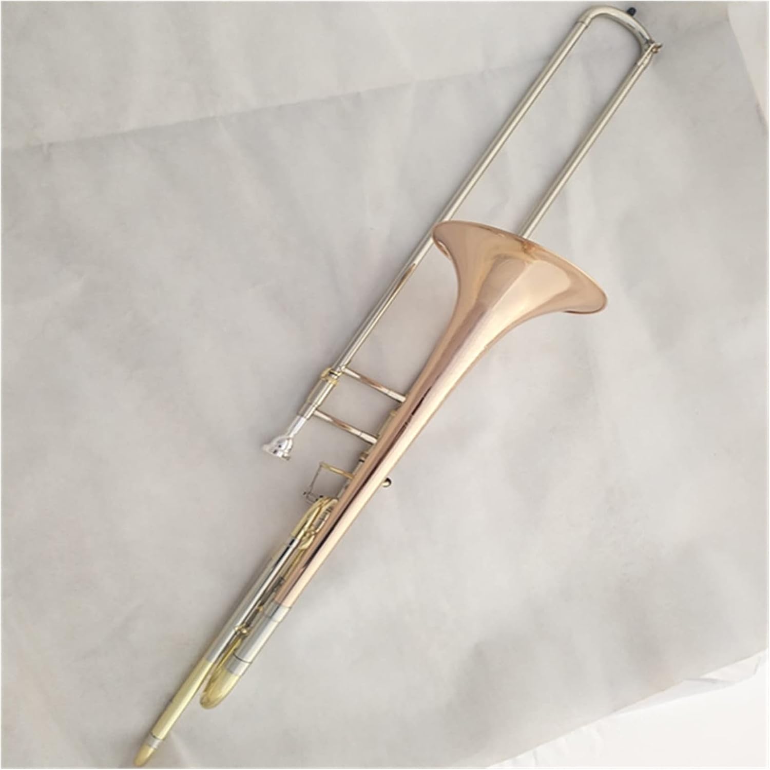 TSTS The Tenor Trombone with B/F Flat Phosphorous Copper Tone Shift is Suitable for Band Performance Beginner Trombone