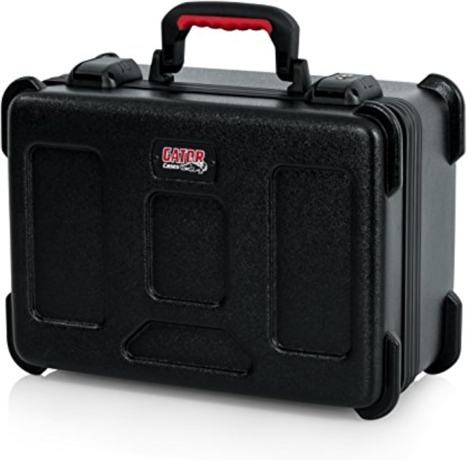 Gator Cases Molded Flight Case to Hold Up to (30) Wired Microphones with TSA Approved Locking Latch, (GTSA-MIC30)