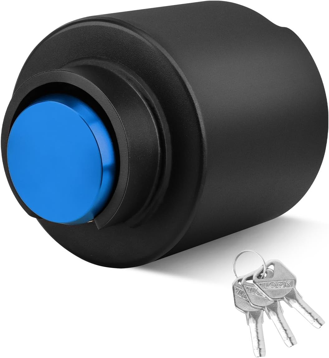 Trailer Lock Fits 2-5/16 lnch Couplers, Heavy-Duty Steel Coupler Lock with Waterproof Shield, Anti-Theft & Anti-Corrosion for RV, Pickup, Boat, Cargo