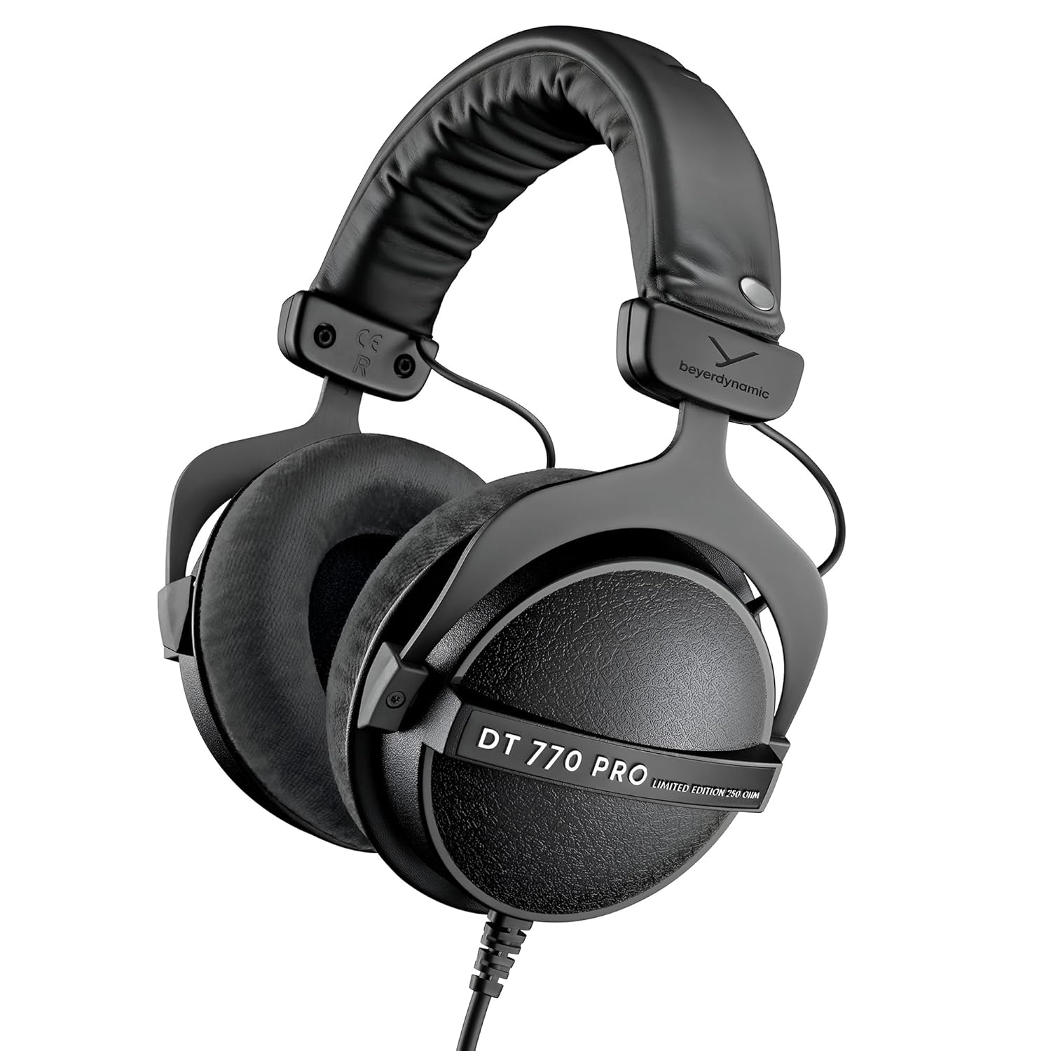 Beyerdynamic DT 770 Pro 250 ohm Professional Studio Headphones (Limited Black Edition) (Renewed)