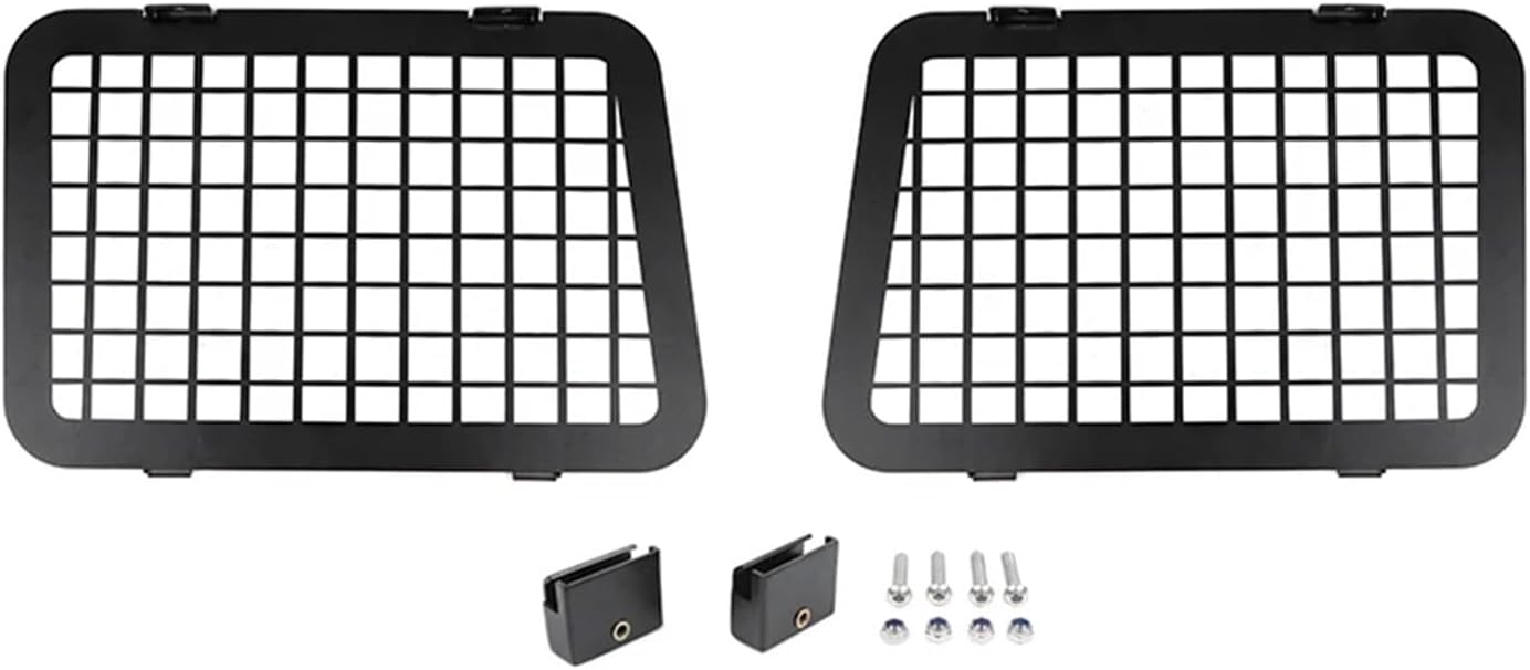 Car Rear Door Window Glass Armor Protective Decoration Frames Cover Compatible for Jeep Wrangler JL 2018-2022 Exterior Accessories