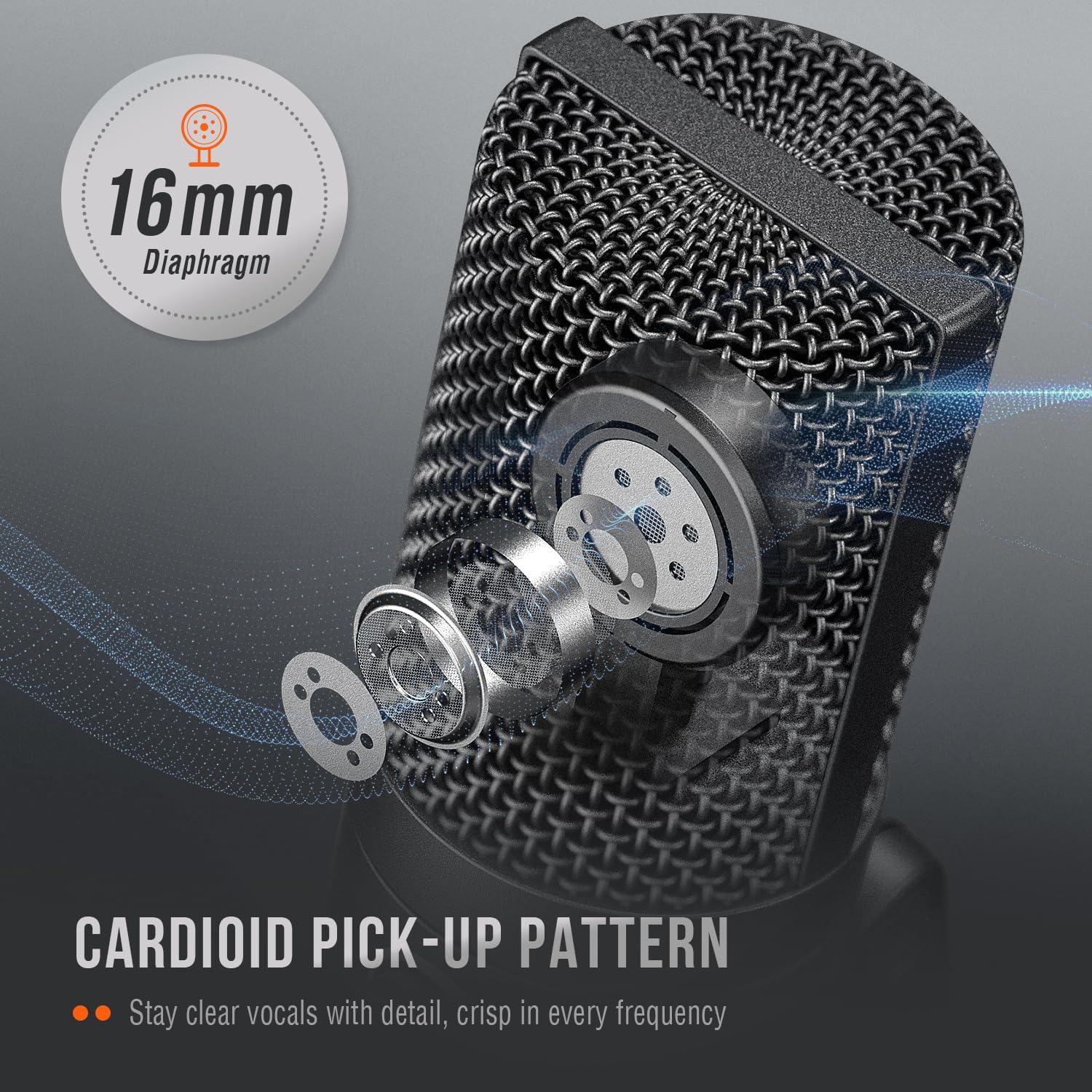 FIFINE Metal Recording Microphone and USB Gaming Headset, Streaming Condenser Cardioid Studio Microphone Wired RGB Headset with EQ Modes, for Vocals, Voice Overs,Streaming Broadcast (K669B+H6)