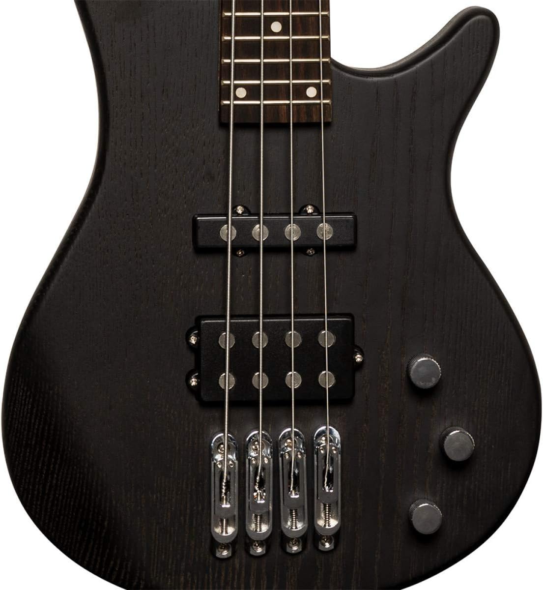 Stagg 4 String Bass Guitar, Right, Black, 3/4 Size (SBF-40 BLK