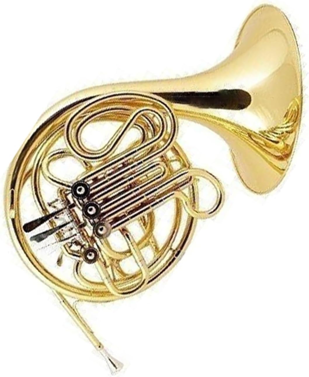 4 Key French Horn French Horn Four Key Double Row Musical Instrument Lacquered Gold