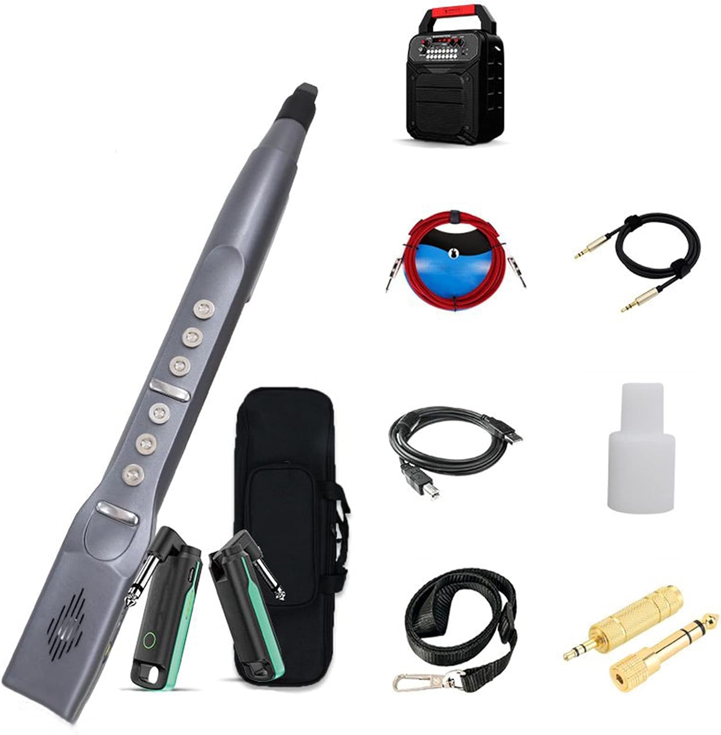 Sax Beginners Kit Digital Saxophone Electric Saxophone Blowpipe Leisure Musical Instrument Suitable for Beginners Wind Instrument (Color : 2)