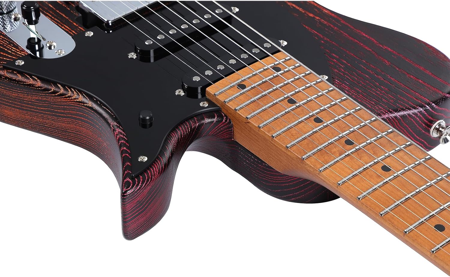 Vola Electric Guitar Vasti 7 PDM J1 OGD Matte Handmade in Japan MIJ Roasted Maple Neck Stainless Steel Frets Gotoh Bridge Gotoh Locking Tuner Signature model 7 Strings Modern C Neck For All Levels