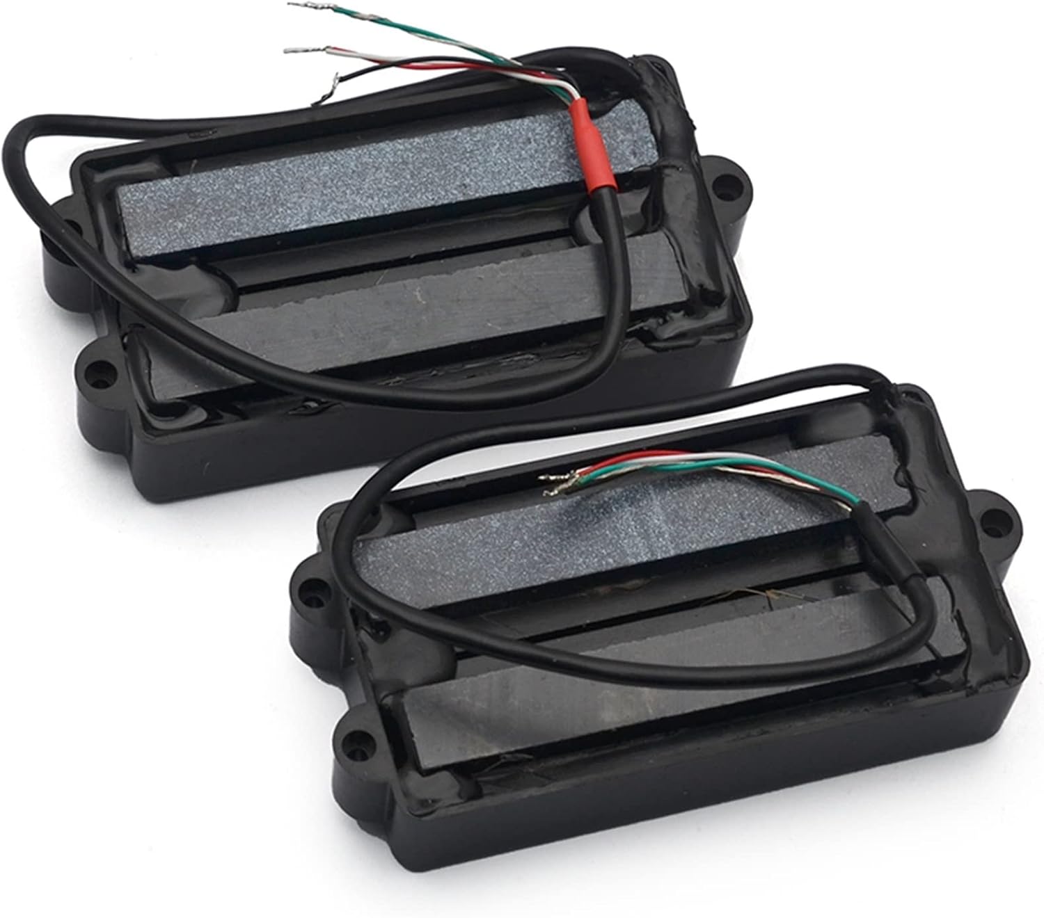 Open Type Bass Guitar Pickup 4 String Double Coil Humbucker Ceramic Magnet Pickup Set for Bass Guitar Accessories Electric Guitar Pickups Set