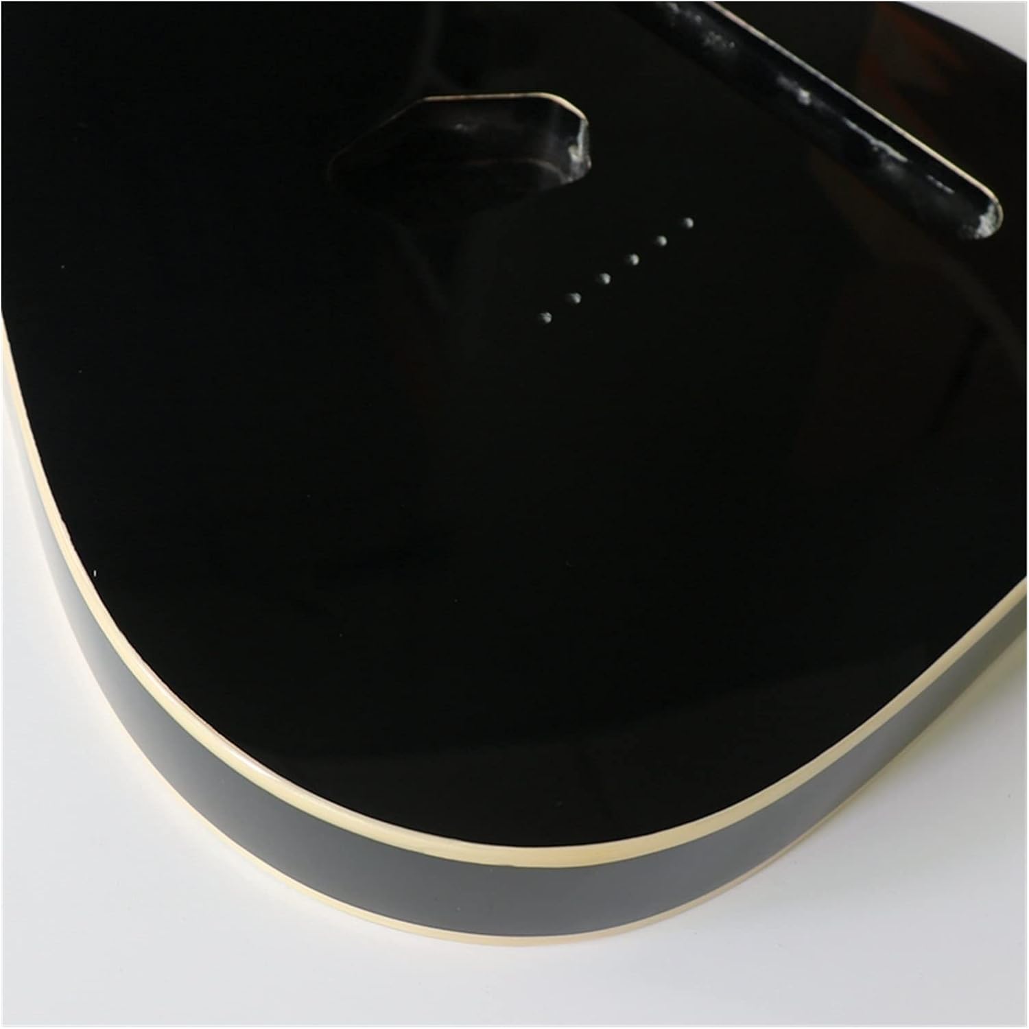 Unfinished Guitar Body Alder Electric Guitar Barrel Body Assembly DIY Alder Body for TL Semi-Finished Alder Black Hemming Guitar DIY Accessory