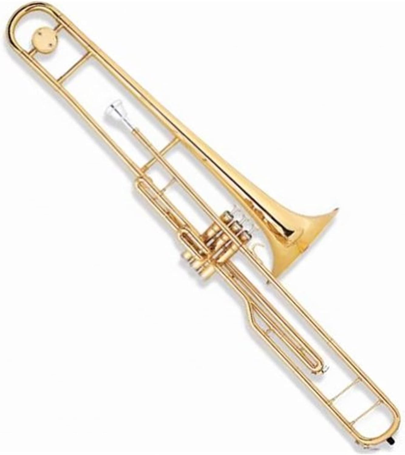KESHUO Standard Trombone Popular Grade Gold Lacquer Piston Valves Trombone