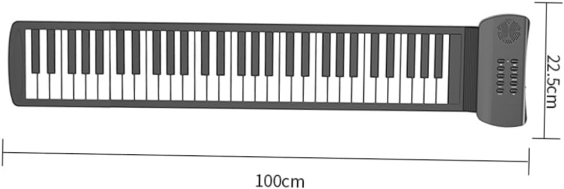 KESYOO Keys Roll Up Piano Portable Hand Roll Electronic Keyboard for Beginners Durable and Drop Design for Music Practice Anytime Anywhere