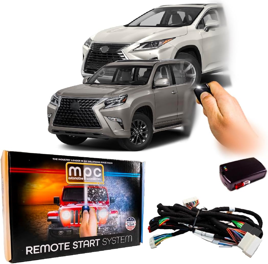 MPC Remote Starter Compatible with Lexus RX350 2016-2017 || Lexus GX460 2020-2021 || Plug and Play || Lock 3X to Start || USA Tech Support