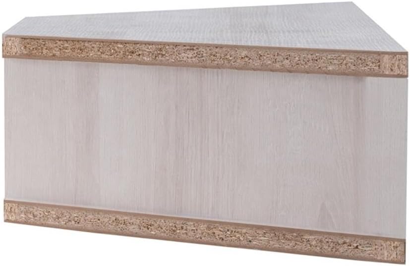 BOWERY HILL Corner Wood Wall Mounted Floating Shelf 42