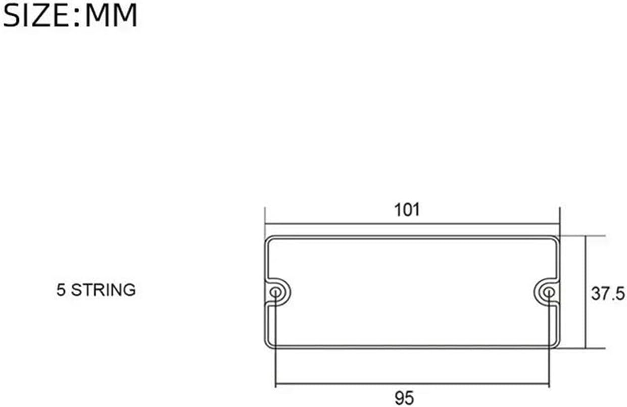 Acoustic Guitar Pickups 5string Closed Double Hole Acoustic Guitar Pickup With Ceramic Magnet Bass Accessories(1 set)
