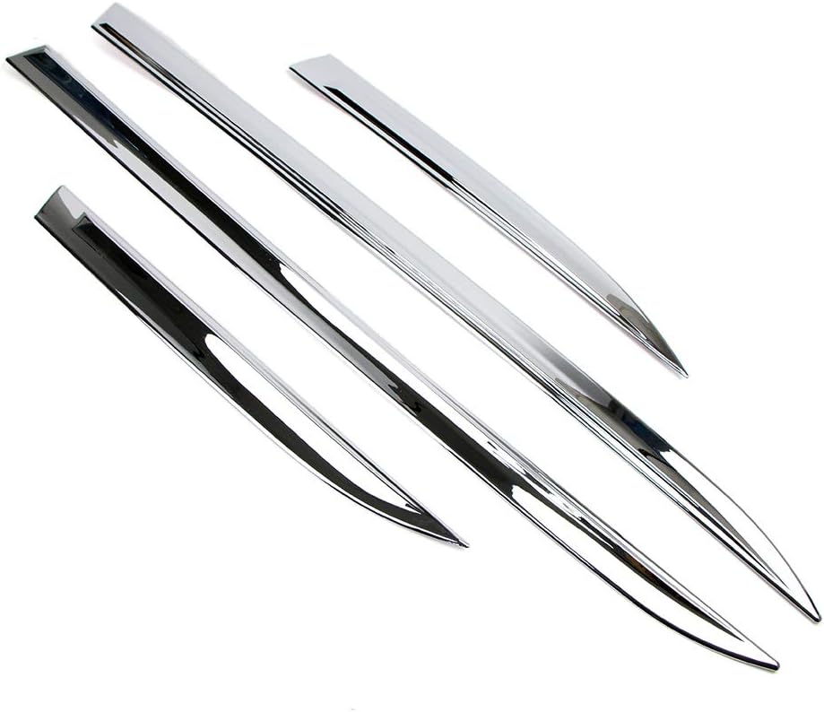 Dreamseek 4Pcs Chrome Body Side Line Molding Trim for Jeep Grand Cherokee 2014 2015 2016 2017 2018 Exterior ABS Door Strip Guard Cover