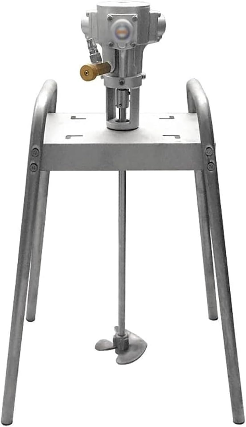 Paint Stirring Machine,5 Gallon 20L Vertical Pneumatic Paint Mixer with 4 Feet Stand,Stepless Speed,100mm Impeller Diameter,for Paint,Putty,Dye,Fodder,Viscous Liquid