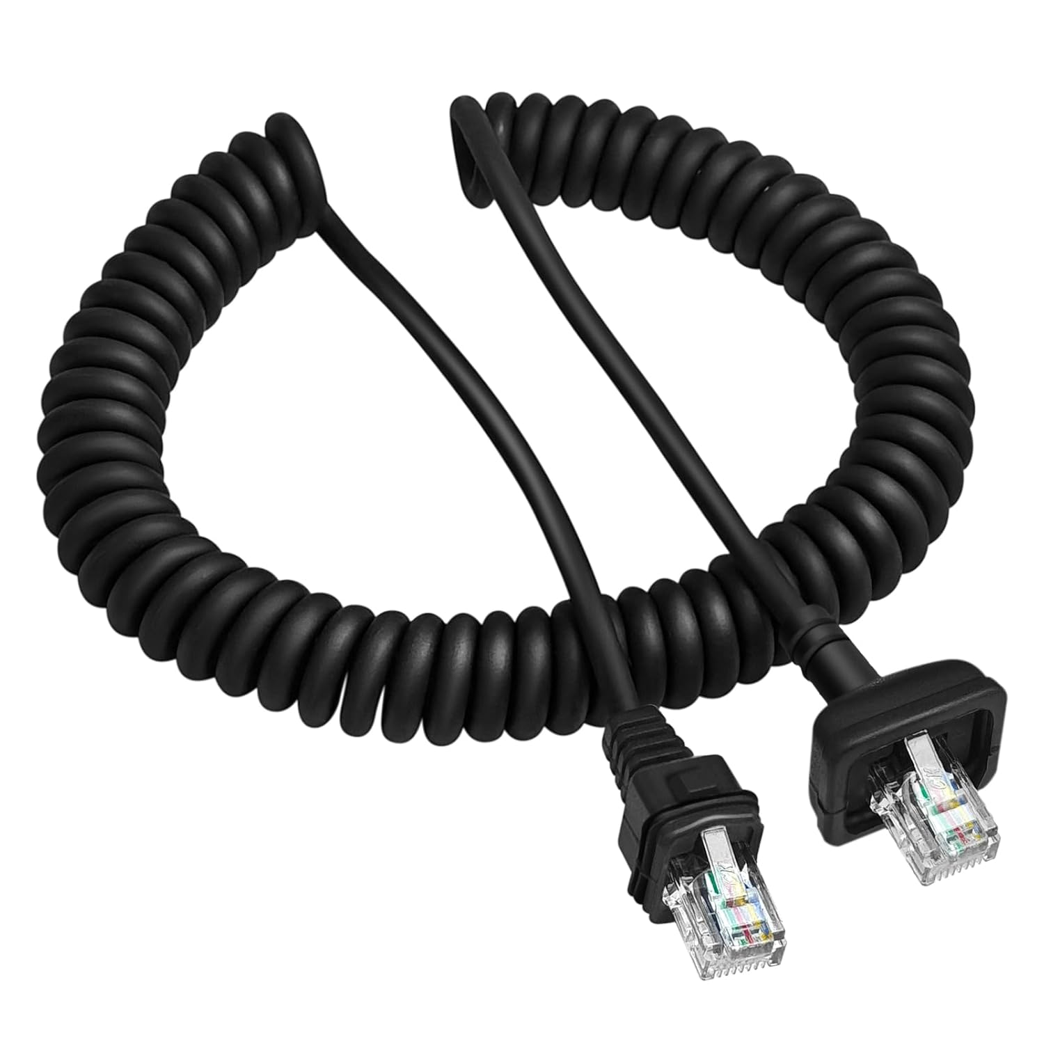 10-Pack RJ-45 8 Pin to 8 Pin KMC-30 KMC-32 Microphone Mic Cable Cord Wire for Kenwood KMC-35 TK-7100 TK-760 TK-768 TK-762G TK-780G M-261A TM-271A Radi Handheld Microphone