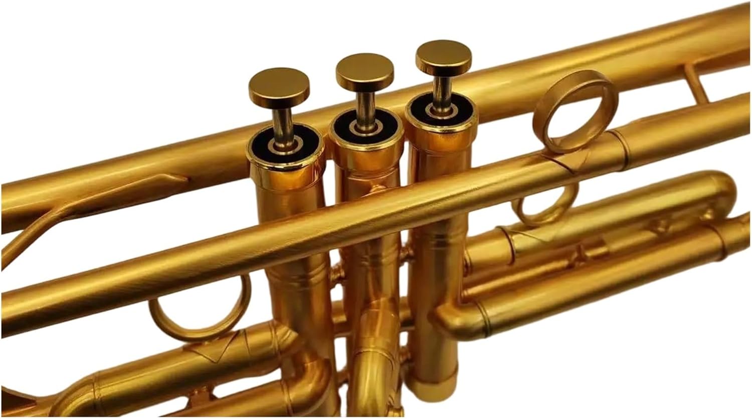 Trumpet Brass Set Bb Trumpet Gold Plated Brass Bell Professional Instrument With Box