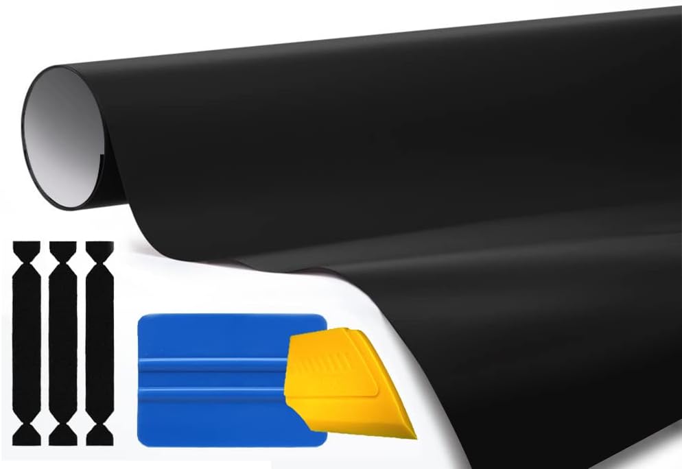 VViViD Black Matte Automotive Vinyl Wrap Film w/ 3M Toolkit (25ft x 5ft)