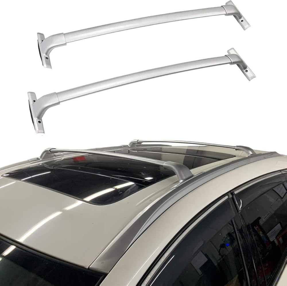 2Pcs for 2015-2024 Nissan Murano Aluminum Roof Rack Cross Bar Top Rails Luggage Carrier (Silver)