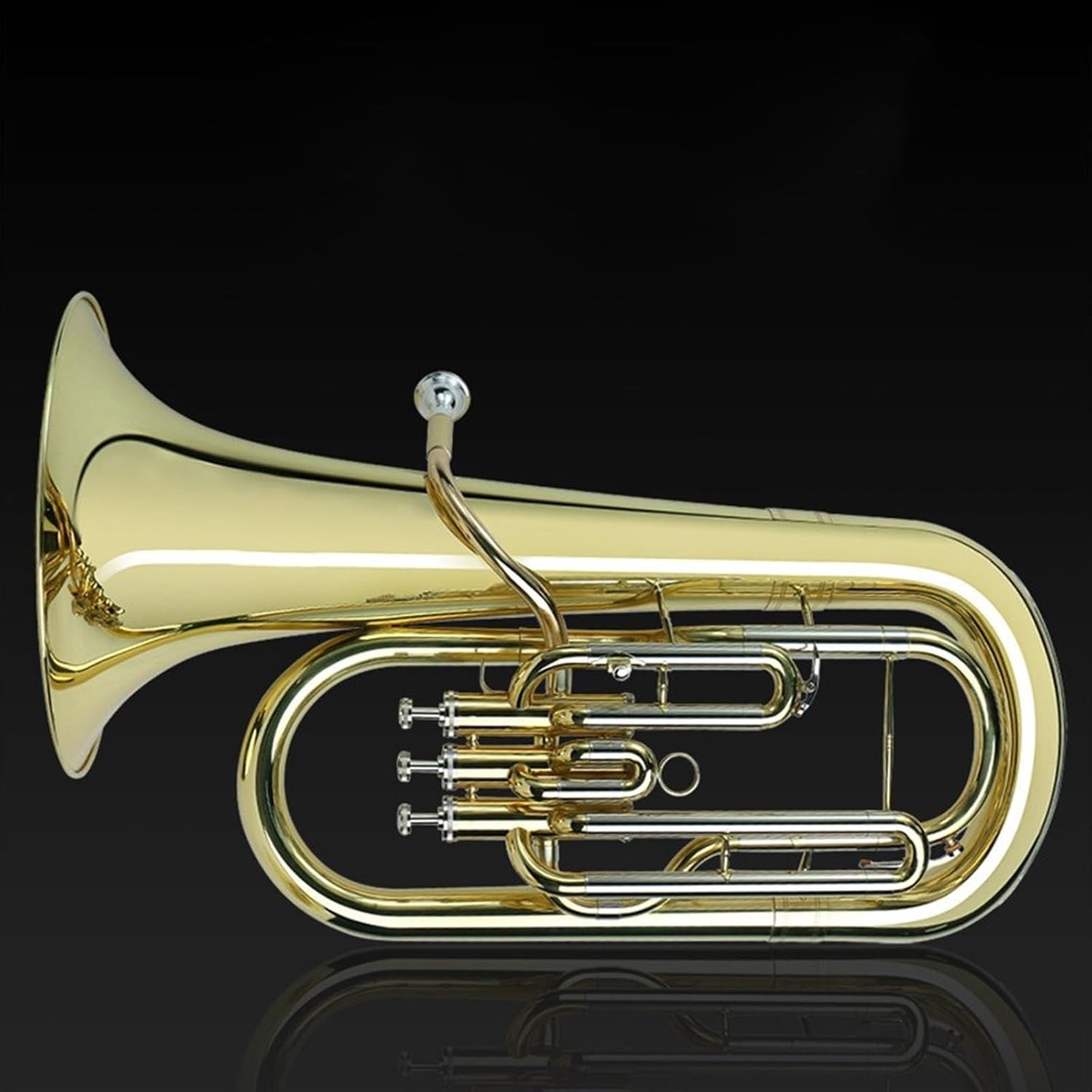 Beginner euphonium Euphonium Instrument B-flat Three-key Euphonium Professional Performance Band Gold