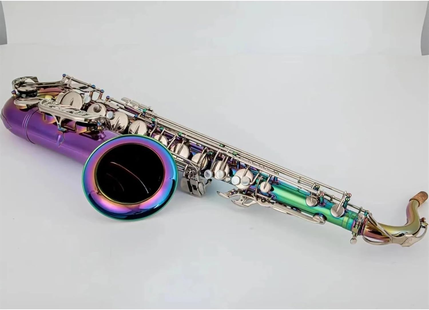 Tenor Saxophone Bb Tune Lacquered Dazzling Colour Woodwind Instrument With Case Accessories